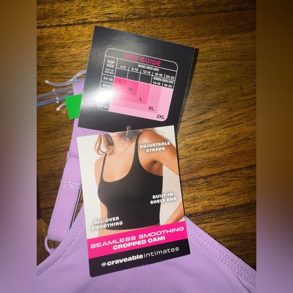 NWT MAIDENFORM CROPPED CAMI SEAMLESS SIZE L - Picture 5 of 6